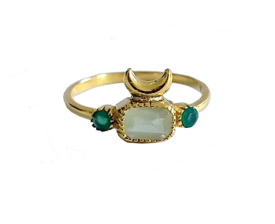 Bague Nishat Bagh - Prehnite
