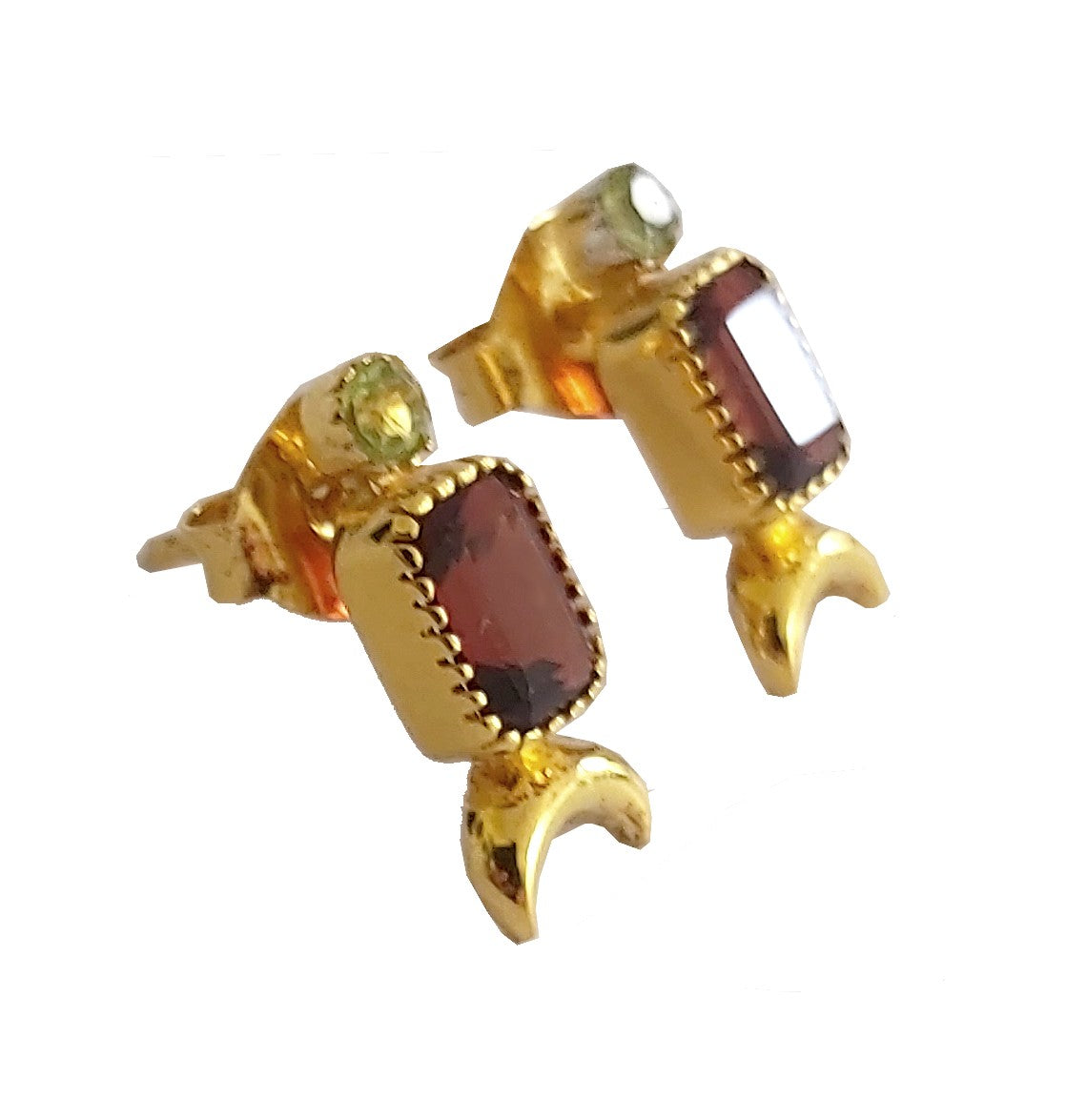 Boucles d'oreilles Nishat Bagh - Grenat