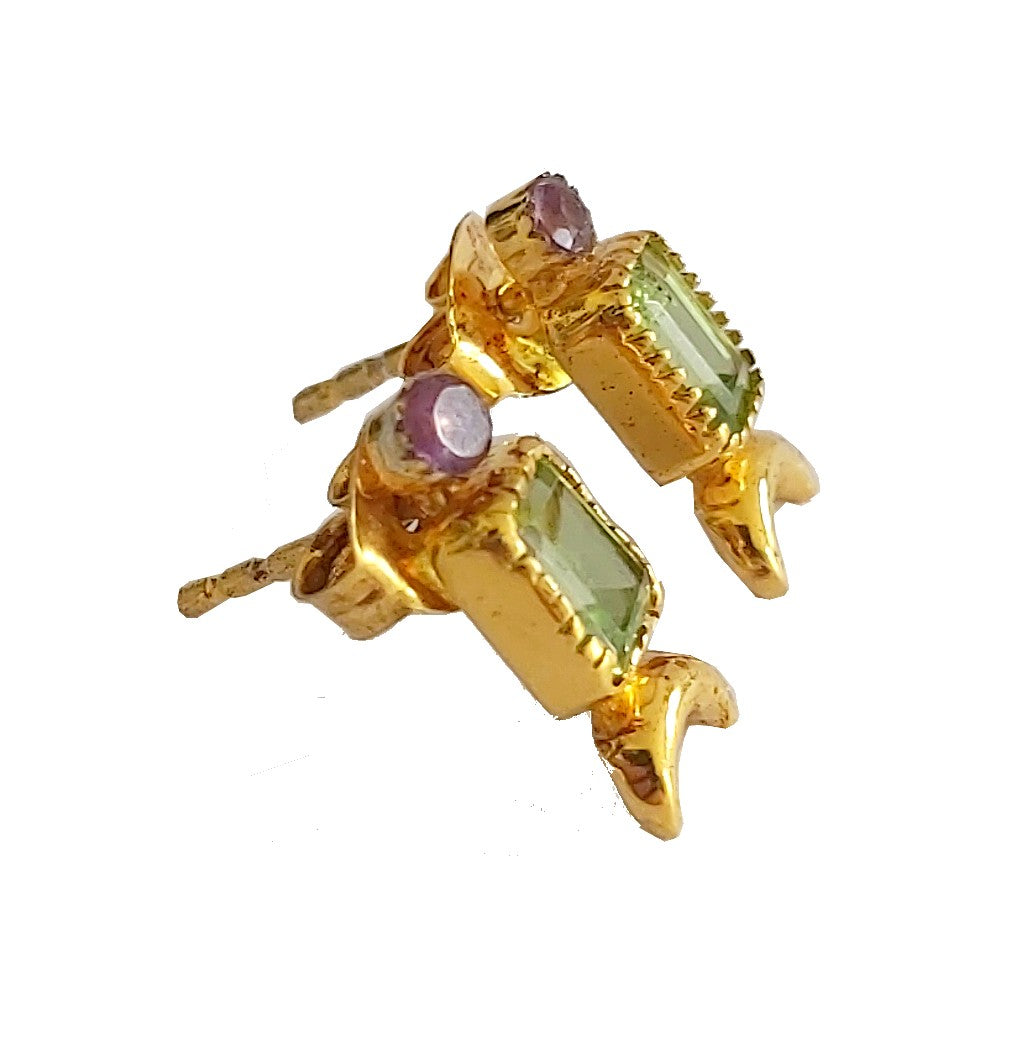 Boucles d'oreilles Nisht Bagh - Péridot