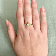 Bague Nishat Bagh - Prehnite