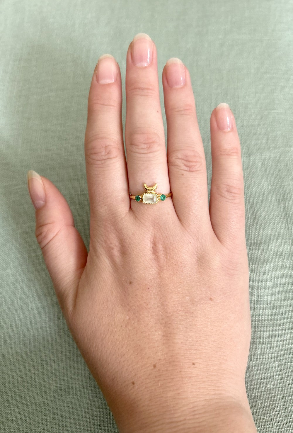 Bague Nishat Bagh - Prehnite