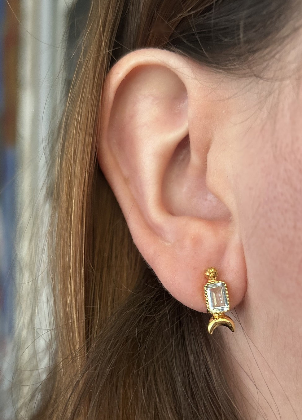 Boucles d'oreilles Nishat Bagh - Topaze