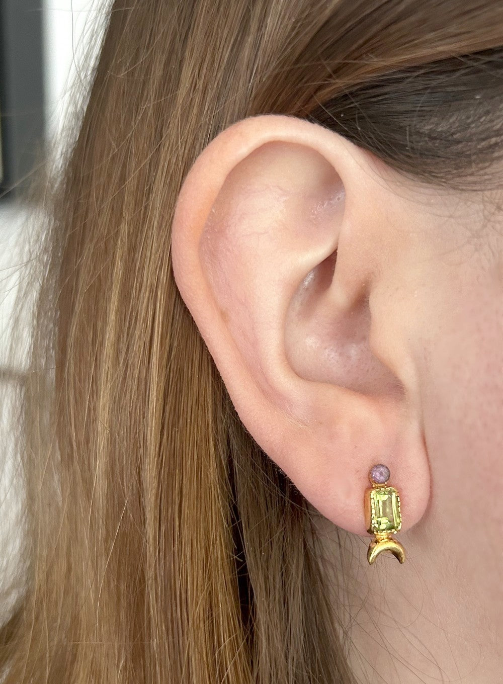 Boucles d'oreilles Nisht Bagh - Péridot