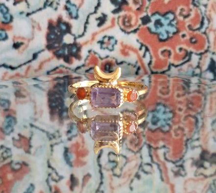 Bague Nishat Bagh - Améthyste