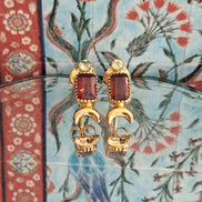 Boucles d'oreilles Nishat Bagh - Grenat